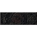 Cifre Ceramica Decor Altair Black 10x30 dekor csempe