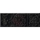 Cifre Ceramica Decor Altair Black 10x30 dekor csempe