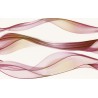 Cersanit Elfi Red Inserto Waves 25x40 dekor