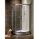Radaway Premium Plus A 1900 íves zuhanykabin 100x100, króm keret, átlátszó üveg