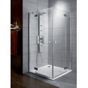 Radaway Almatea KDD szögletes zuhanykabin 90x90, króm keret, átlátszó üveg
