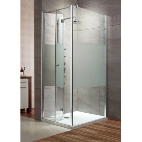 Radaway EOS KDJ-B szögletes zuhanykabin 90x90 króm keret, intimo üveg